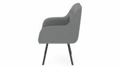 vito Armlehnstuhl silberfarben