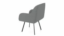 vito Armlehnstuhl silberfarben