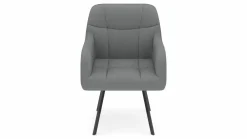 vito Armlehnstuhl silberfarben