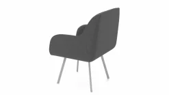 vito Armlehnstuhl silberfarben