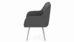 vito Armlehnstuhl silberfarben