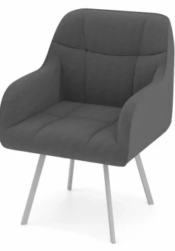 vito Armlehnstuhl silberfarben