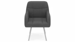 vito Armlehnstuhl silberfarben