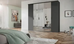 vito Drehtürenschrank grau