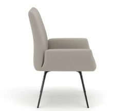 vito Esszimmerstuhl mit Armlehne grau