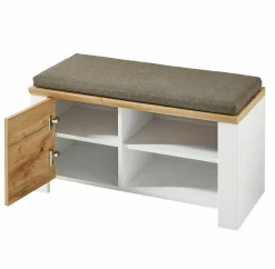 vito Garderobenbank weißbraun