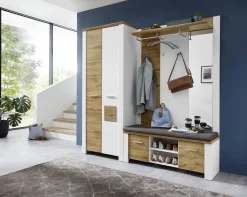 vito Garderobenpaneel weißbraun