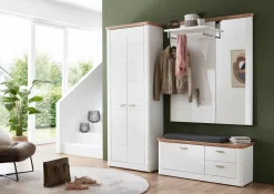 vito Garderobenpaneel weißbraun