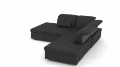 vito Polstergarnitur schwarz