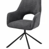 vito Stuhl mit Armlehen grau