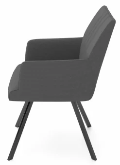 vito Stuhl silberfarben