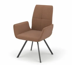 vito Stuhl weißgoldfarben