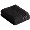 VOSSEN Duschtuch Cult de Luxe schwarz