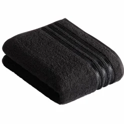 VOSSEN Duschtuch Cult de Luxe schwarz