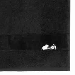 VOSSEN Duschtuch Sleepy Snoopy schwarz