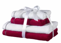 VOSSEN ESPRIT Frottier-Set white/rasp pinkweiß