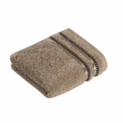 VOSSEN Gästetuch Cult de Luxe braun