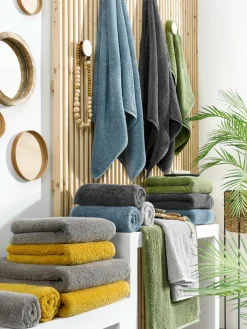 VOSSEN Handtuch urban grey grau