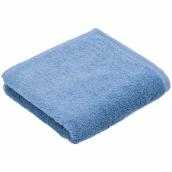 VOSSEN Handtuch Vegan Life blau