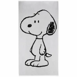 VOSSEN Strandtuch Snoopy Beach schwarz