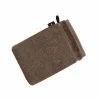 VOSSEN Waschhandschuh Pure braun