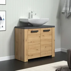 Waschbeckenunterschrank braun