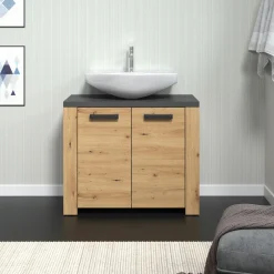 Waschbeckenunterschrank braun