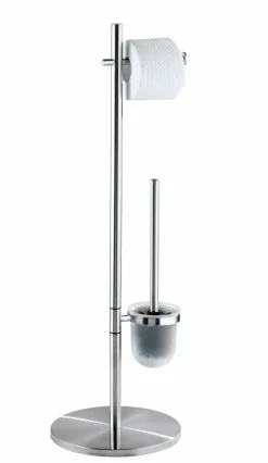 Wenko Stand WC-Garnitur silberfarben