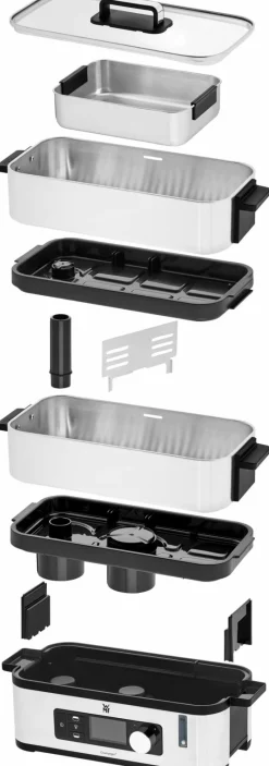 WMF Dampfgarer schwarzsilberfarben