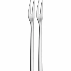 WMF 2er Serviergabel 20cm silberfarben