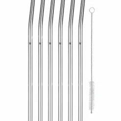 WMF 6er Trinkhalm 24cm silberfarben