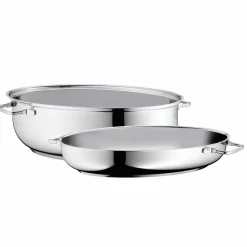 WMF Extrabräter mit Metalldeckel silberfarben