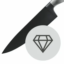 WMF Fleischmesser 20cm schwarzsilberfarben