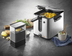 WMF Fritteuse silberfarben