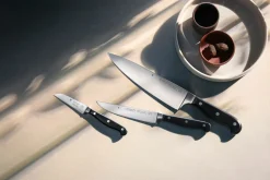 WMF Messerset 3tlg schwarzsilberfarben