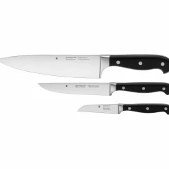 WMF Messerset 3tlg schwarzsilberfarben