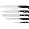 WMF Messerset 5tlg. schwarzsilberfarben
