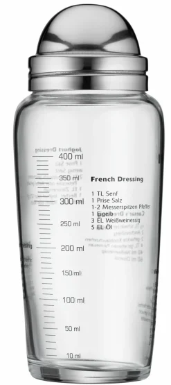 WMF Salat-Dressing-Shaker 400ml silberfarben