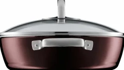 WMF Schmorpfanne m. Deckel 28cm rot