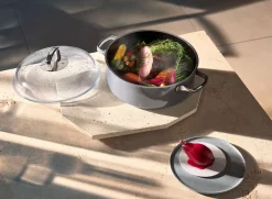 WMF Schmortopf mit Glasdeckel 28cm grau