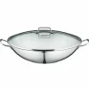 WMF Wok 36cm 4tlg. silberfarben