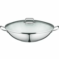 WMF Wok 36cm 4tlg. silberfarben