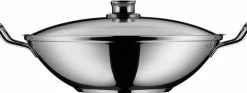 WMF Wok 36cm 3tlg. silberfarben