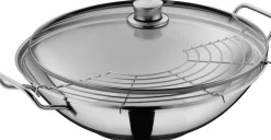 WMF Wok 36cm 3tlg. silberfarben