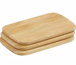 Zassenhaus 3er Schneidbrett 14,5x23cm braun