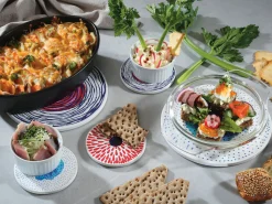 Zassenhaus Untersetzer 11cm rotweißblau