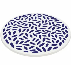 Zassenhaus Untersetzer 20cm weißblau