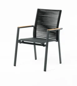 ZEBRA Garten Stapelsessel schwarz