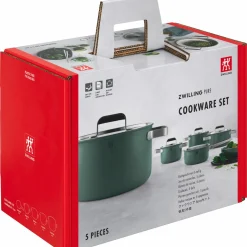 ZWILLING Topfset 5tlg. schwarzgrün