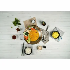 ZWILLING Wok 32cm silberfarben